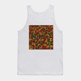 Colorful leaves pattern Tank Top